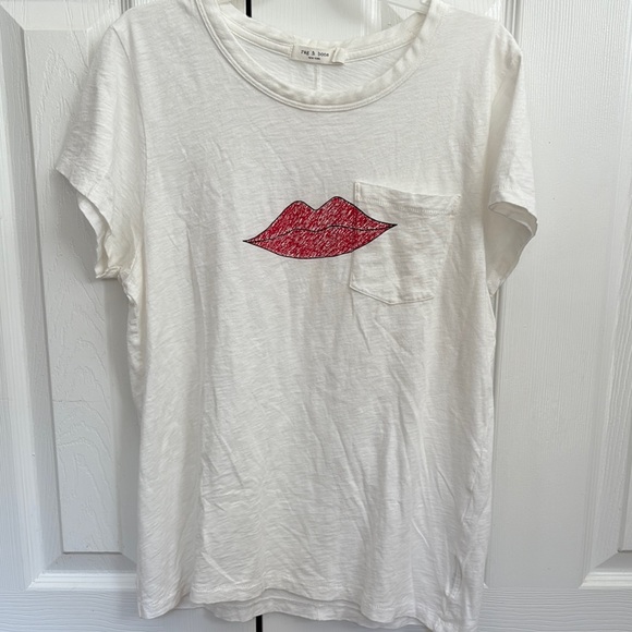rag & bone Tops - Rag & Bone Lips Tee